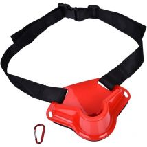 Fishing Fighting Belt Adjustable Fishing Rod Holder Belt Durable Plastic Fishing Rod Holder Belt