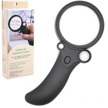 Loupe Fishtec 3 Grossissements 2,5X , 5X, 164X Lumières led