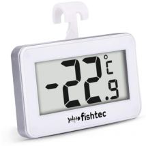 Thermomètre Réfrigérateur Congélateur Fishtec 3 Systèmes d'Accroche : crochet, support, magnétique