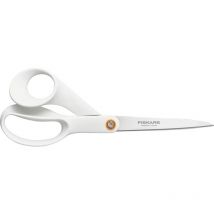 1020412 Ciseaux universels droitiers 210 mm blanc - Fiskars