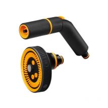 Fiskars - Kit de Pulvérisation, Pistolet de Pulvérisation à Jet/Rinçage et Tête de Pistolet de Pulvérisation à 5 Modes, Débit réglable en continu,
