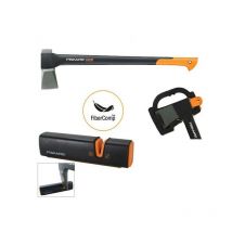 Fiskars X25 122483 Splitting Axe Anti Shock FSK122480 Sharpening Tool FSK120740