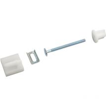 Noyon&thiebault - Fissaggi per coperchio con viti 6x75 mm - testa ovale con gruppo guida di scorrimento, 2 pezzi