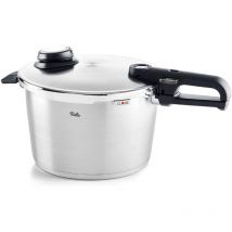 Fissler - Vitavit Premium Pentola a pressione in acciaio inox 8 l, 26 cm, 4 livelli di cottura, incluso inserto, adatta a fornelli a induzione