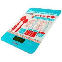 Bilancia Digitale Da Cucina 'misure Da Forno'. Bilancia Elettronica Originale 5kg/11lbs. Bilancia Alimentare Multifunzione. Vetro E Abs. 15 X 22 - 
