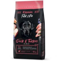 Fitmin Dog For Life Canard & Dinde - nourriture sèche pour chiens - 12 kg