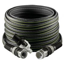 Force 30 m, Wasserschlauch für den Garten zur Bewässerung, leicht, robust und kompakt, für intensive Verwendung, mit Lanze, Grau-Limette, -43% CO2e