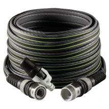 Force 20 m, Tuyau d'arrosage pour Jardin, Léger, Résistant et Compact, pour Usage intensif, avec Lance, couleur Gris-Lime, -43% CO2e - Fitt