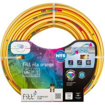 Fitt - nts orange 5/8' (15 mm) 50 m - Robuster und Flexibler Gartenschlauch in leuchtendem Gelb für eine Intensive Nutzung