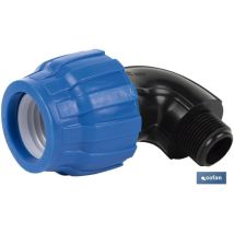Codo 90° Rosca Macho Pp Pn16 32 X 1 Venta Unitaria , Codo 90° Con Rosca Macho Bsp Para Tuberías De Polietileno (pe).adecuado Para Trabajar En Sistemas