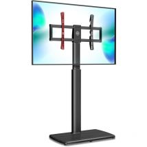 Fitueyes - Support tv Roulettes pour Ecran de 32 à 65 Pouces Chariot Meuble tv Hauteur Réglable 1270-1470mm Max. vesa 600x400 mm Angle Réglable