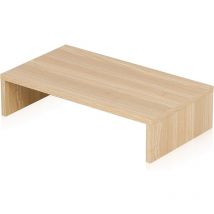 Fitueyes - Réhausseur d'Écran d'Ordinateur en Bois Support de Moniteur pc et tv, Moniteur Stand pour Bureau,Famille 42,5x23,5x10cm Oak DT104201WO