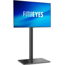 Fitueyes - Support tv Pied pour Ecran de 32 à 60 Pouces Hauteur Réglable 1060-1240mm Angle Ajustable ±35°Meuble tv Pied vesa 200x200-600x400mm Noir