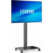 Fitueyes - Support tv sur roulettes Support Télé Pied pour Ecran de 32 à 60 Pouces led lcd Plasma Réglable en Hauteur, vesa Max 600 x 400 mm Sans