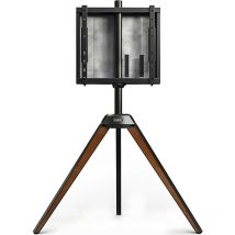 TV-Ständer mit Staffelei Design tv Standfuß TV-Stativ Fernsehständer Höhenverstellbar Schwenkbar Verdeckter Stauraum für 32 bis 60 Zoll bis zu 35kg