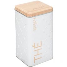 Boîte à thé vrac métal scandinave Nature blanc - 5five