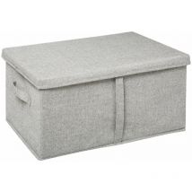 Boîte de rangement avec couvercle orga, 50 x 31 x 25 cm