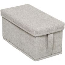 Boîte de rangement 15x31cm orga gris clair - 5five
