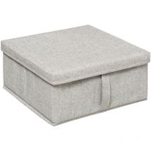 Boîte de rangement 31x15cm orga gris clair - 5five