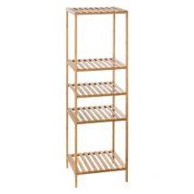 Tagère colonne 4 niveaux mix n modul bambou - 5 Five