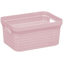 Panier a vetements couleur rose 17lt 37,5x26x21,3cm