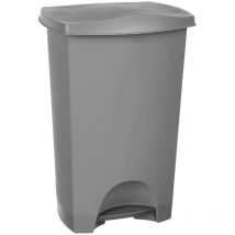 Poubelle à pédale plastique 42l gris - 5 Five