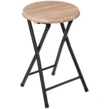 Tabourets pliants effet bois naturel - 5 Five