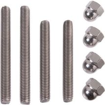 Duval – Fixation volet 80 mm – Chromée – Entraxe, Matières, Longueur, Finition métal