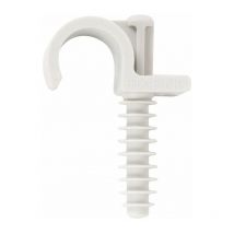 Collier cheville plastique simple - Tube diamètre 18 mm - Vendu par 100 - Fix-Ring - ing Fixation