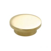 Cuivrinox - Fixation à coller - Décor : Poli - Matériau : Inox - Platine : ø 30 mm - Pour tube de diamètre : 25 mm