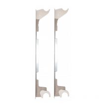 Global - Fixation Autofix blanche pour radiateur aluminium entraxe 500 mm