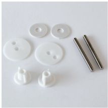 Fixation d'abattant charnière métal visserie métal