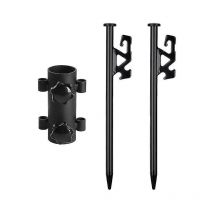 Fixation de tige de tente Camping en plein air Pêche Camp Post Clou de sol Accessoires d'auvent de tente Fixation de jambe de force t