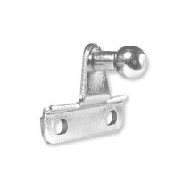 Fixation droite pour portes en aluminium et amortisseur à gaz - talla