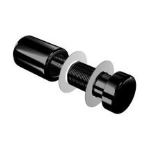Fixation enseigne murale vissée - Entretoise murale noire vissée FIX-VN1 ø 13 mm / l 17 mm