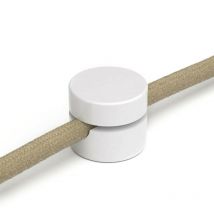 Fissaggio a parete passacavo universale per cavo tessile a larga sezione 3x1 e 3x1,5 e per sistema eiva - 2 pezzi