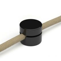 Creative Cables - Fissaggio a parete passacavo universale per cavo tessile a larga sezione 3x1 e 3x1,5 e per sistema eiva - 2 pezzi