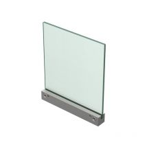 Fixation murale percée pour panneau signalétique max 8mm - Longueur 180mm