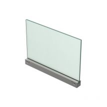 Fixation murale percée pour panneau signalétique max 8mm - Longueur 280mm