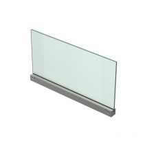 Altumis - Fixation murale percée pour panneau signalétique max 8mm - Longueur 380mm