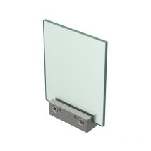 Fixation murale percée pour panneau signalétique max 8mm - Longueur 80mm