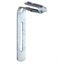 Fixation galva pour crochet de gouttière toiture fibro