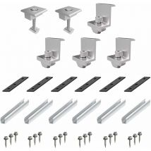 Ersandy - Fixation Panneau Solaire,Support Panneau Solaire,Kit de montage de panneaux solaires, accessoires de panneaux solaires pour centrale de