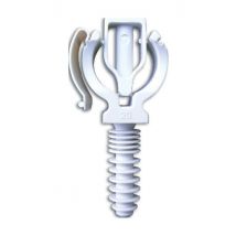 Collier-chevilles Clipéo blancs simples pour tubes multicouches diamètre 20 mm, seau de 100 pièces RAM