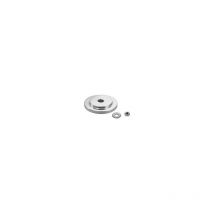 Fixation traversante ∅40 - Platine : ø 45 mm - Pour tube de diamètre : 40 mm - Décor : Poli - Matériau : Inox - Tige : M10 Cuivrinox
