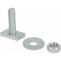 Upmann - Fixation à tête rectangulaire m 8 x 30 mm pour rail 27/18 + 28/30