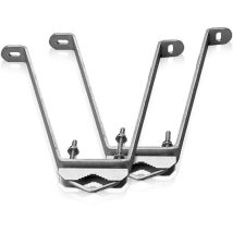 Cahors – Fixation murale en U acier galvanisé – Accessoire de fixation pour antenne TV et parabole – Déport 250 mm