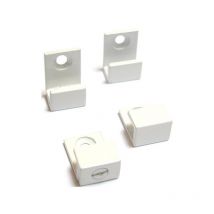 SANS MARQUE Fixations miroirs U blanches