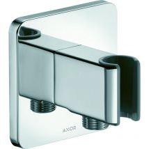 Axor - Programme de douche - Coude de raccordement de douche avec support, chrome noir brossé 11626340