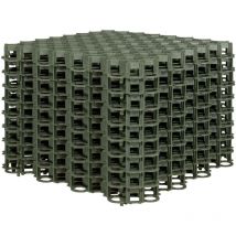 10x Rasengitter Paddockplatten 50x50 cm 2,5 m² Grün